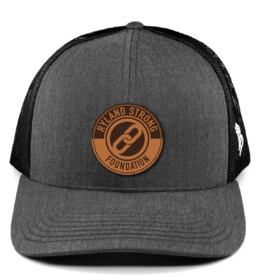 flexfit trucker charcoal circle Ryland Strong patch